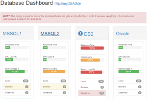 Database Dashboard Mock-up 2